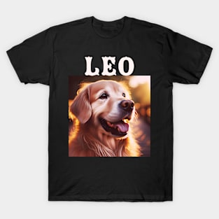 Leo, golden retriever puppy design for dog lovers T-Shirt